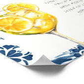 Poster Signature Cocktail Limocello Spritz Positano Signa (Coin)