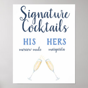 Poster Signature Cocktails