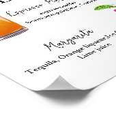 Poster Signature de calligraphie minimaliste Boire signat (Coin)