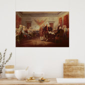 Poster Signature de la Déclaration d'indépendance (Cuisine)
