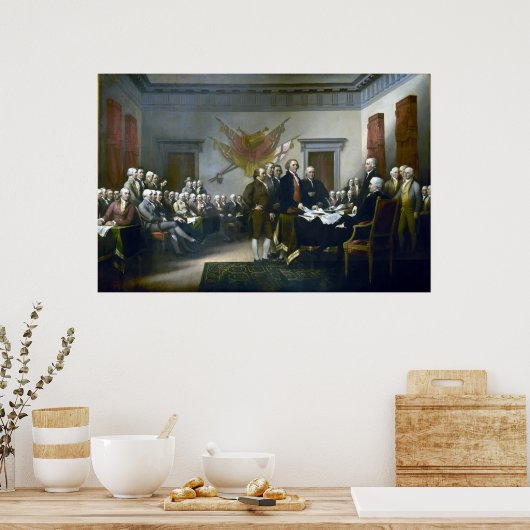 Poster Signature De La Déclaration D'Indépendance (Cuisine)