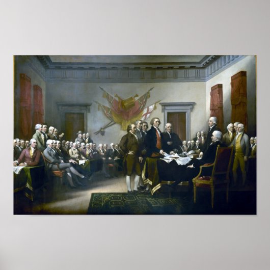 Poster Signature De La Déclaration D'Indépendance (Devant)