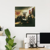 POSTER SIGNATURE DE LA DÉCLARATION D'INDÉPENDANCE (Bureau à domicile)