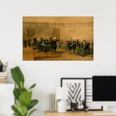 Poster Signature de la Déclaration d'indépendance (Bureau à domicile)