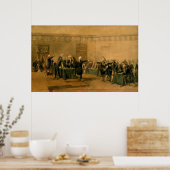 Poster Signature de la Déclaration d'indépendance (Cuisine)