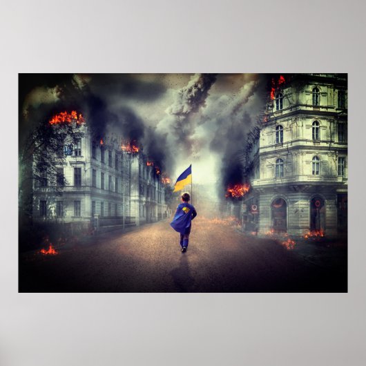 Poster Signature de la paix ukrainienne dans le monde (Devant)