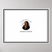 Poster Signature de la partie de graduation de la photo e (Devant)