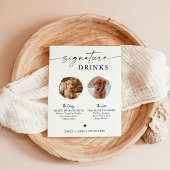 Poster Signature de l'animal | Panneau de la barre de boi