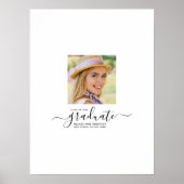 Poster Signature de l'invité de la photo de graduation mo (Devant)