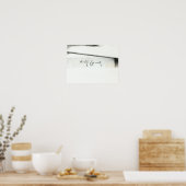 Poster Signature de Nicolaus Copernicus (Cuisine)