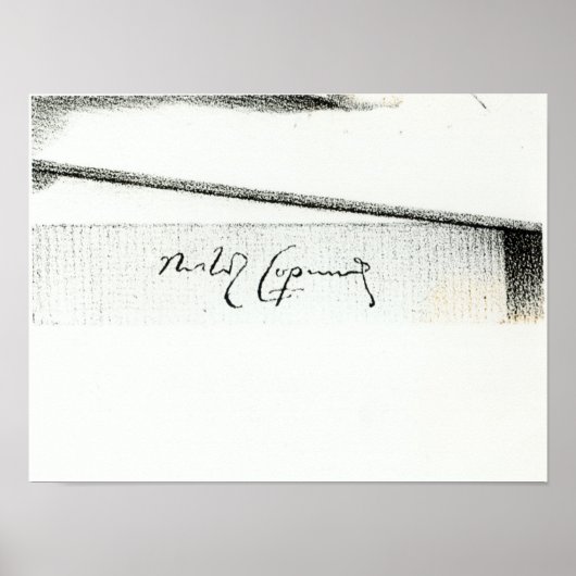 Poster Signature de Nicolaus Copernicus (Devant)