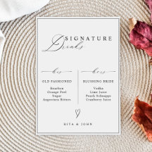 Signature de sa barre et de sa barre Signet Mariag