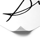 Poster Signature de Suffragette Susan B. Anthony (Coin)