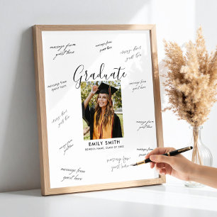 Poster Signature des invités à la fête de fin d'études