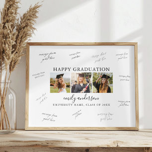 Poster Signature des invités à la fête de fin d'études