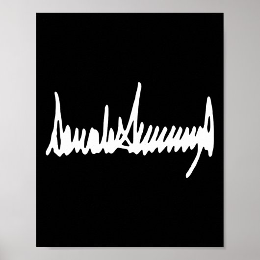 Poster Signature du président Trump Inauguration 2025 47e (Devant)