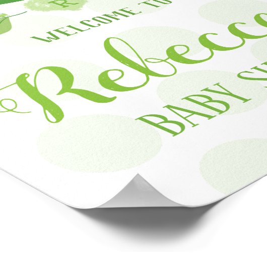 Poster Signature d'une fête de bienvenue deux pois dans u (Coin)