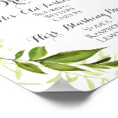 Poster Signature Feuille verte Boissons Signal Cocktail,  (Coin)