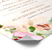 Poster signature fleurie du jardin d'été signature cockta (Coin)