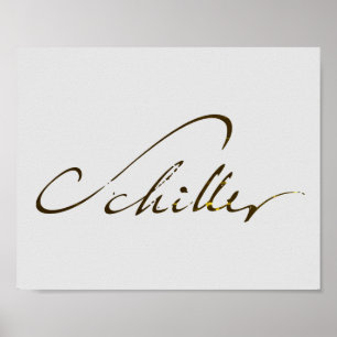 Poster Signature Friedrich Schiller