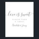 Poster Signature Gris Et Blanc Script L'Amour Est Un Symb<br><div class="desc">Cet élégant écriture minimaliste amour est doux signe est parfait pour toutes les célébrations. Conçu par Thisisnotme©</div>