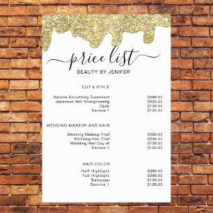 Poster Signature holographique Moderne Glam Paillettes do