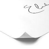 Poster Signature mariage Boire animal de compagnie Chien  (Coin)