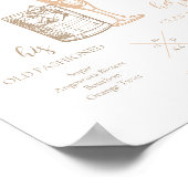 Poster Signature Mariage couleur neutre Cocktails Signal (Coin)