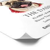 Poster Signature Mariage de Bulldog Français (Coin)