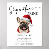 Poster Signature Mariage de Bulldog Français (Devant)