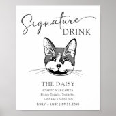 Poster Signature Mariage de chat de Tuxedo (Devant)