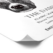 Poster Signature Mariage de chien Boxer Signet boisson (Coin)