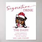 Poster Signature Mariage de chien de Roough Collie Signet (Devant)