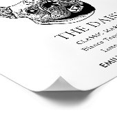 Poster Signature Mariage de chien français Bulldog Signal (Coin)