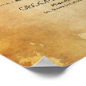 Poster Signature Mariage Goth Cocktail Signal Halloween (Coin)