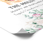 Poster Signature Mariage pompier Signé boisson (Coin)