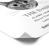 Poster Signature Mariage Tabby Cat Signet boisson (Coin)