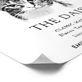 Poster Signature Mariage Tabby Cat Signet boisson (Coin)