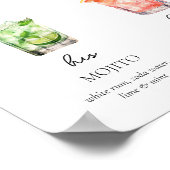 Poster Signature moderne Boissons Signal Mariage, 300+ Bo (Coin)