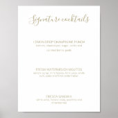 Poster Signature or Natasha Boissons Signal Mariage rusti (Devant)