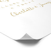 Poster Signature or Script L'amour est doux signe (Coin)