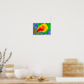 Poster Signature radar Supercell - "Hook Echo" (Cuisine)
