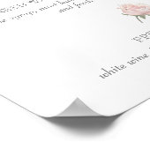 Poster Signature rose Hannah Cocktails Signal Mariage (Coin)