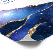 Poster Signature Script Agate Galaxy Prix du service (Coin)