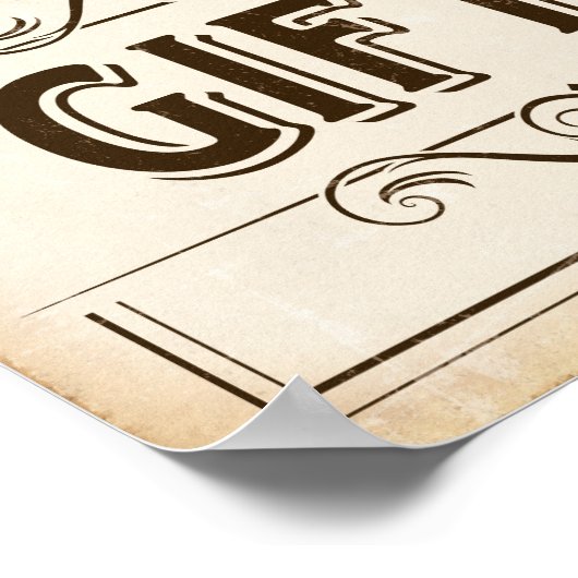 POSTER SIGNATURE VINTAGE (Coin)