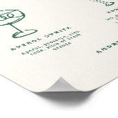 Poster Signature Whimsical Boissons Cocktail Signal Maria (Coin)