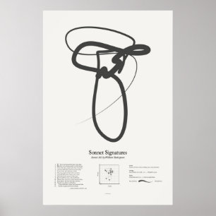 Poster Signatures de sonnet : Sonnet 142