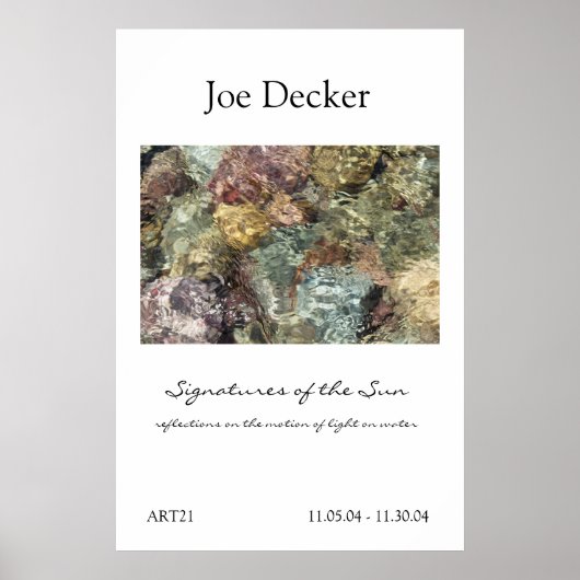 Poster : Signatures du Soleil / ART21 (Devant)