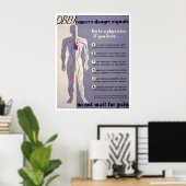 Poster Signaux de danger de cancer 1938 WPA (Bureau à domicile)