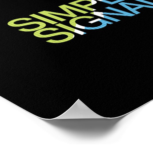 Poster Signaux simples (Coin)